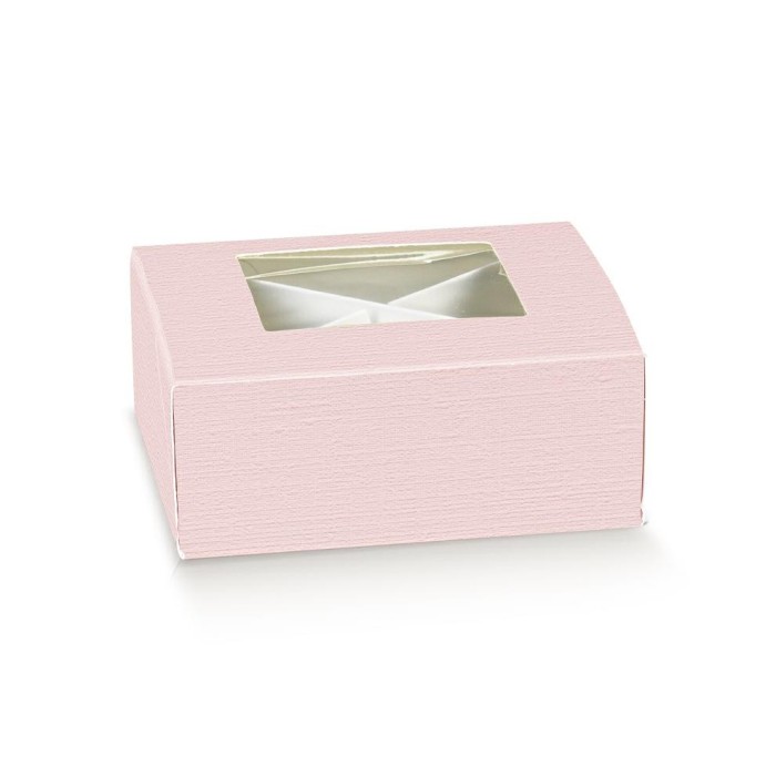 PRAT.CF 120X120X40 FIBRA ROSA FIN.PLA. CDIVIS.